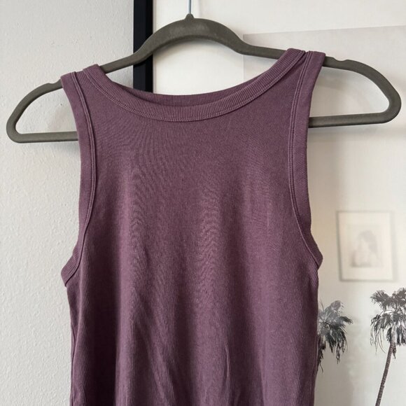 a new day | EUC Mauve Modal Cotton Ribbed Bodysuit Size Large - Picture 3 of 7